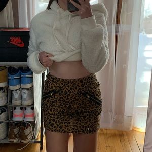 Leopard print skirt